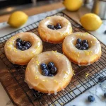 Baked Lemon Blueberry Doughnuts