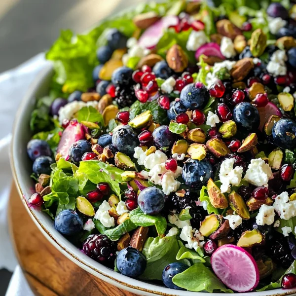 Blueberry Pistachio Spring Salad