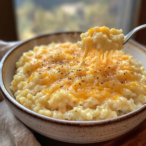Cheesy Cauliflower Rice (Easy Vegetable Side Dish)