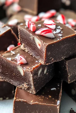 Chocolate Peanut Butter Peppermint Fudge