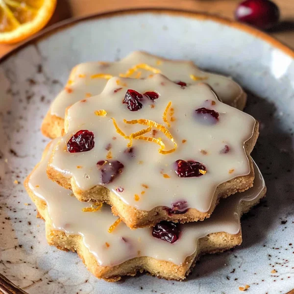 Cranberry Orange Shortbread Cookies Recipe
