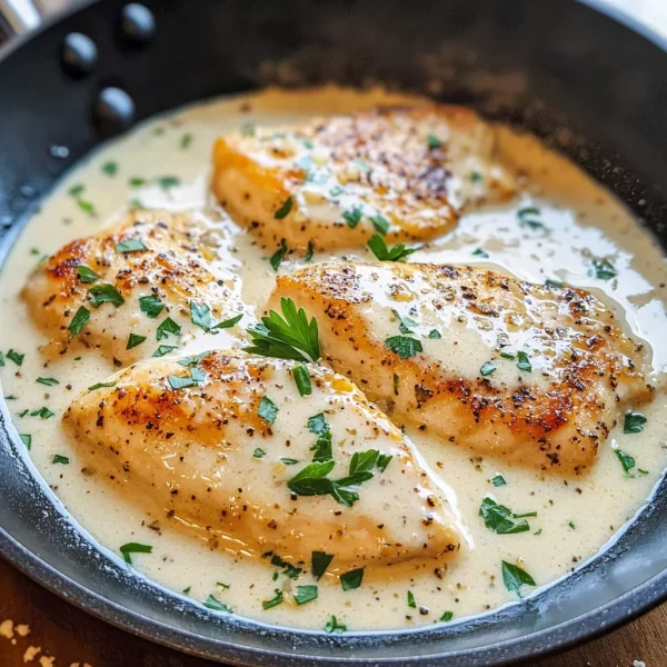 Creamy Garlic Chicken Breast Skillet