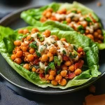 Crispy Chickpea Lettuce Wraps