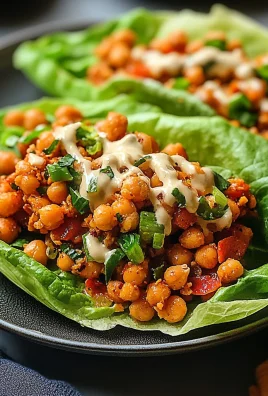 Crispy Chickpea Lettuce Wraps