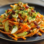 Crunchy Apple & Carrot Salad with Creamy Citrus Dressing Recipe