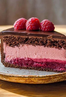 Dark Chocolate Raspberry Mousse Cake