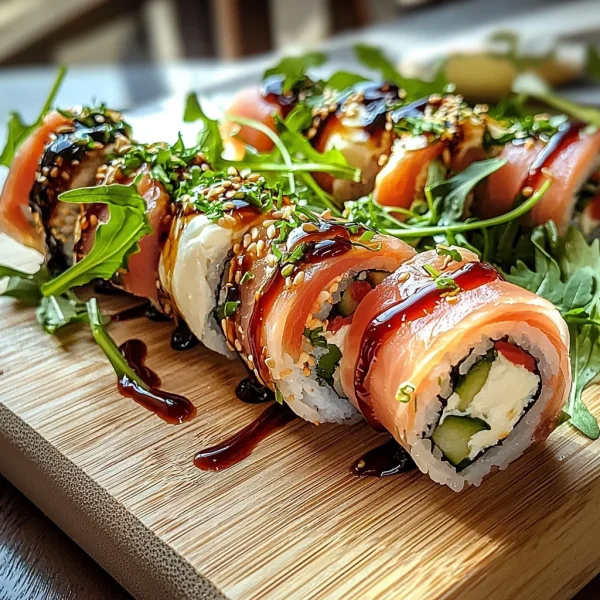 Delicious Italian Sushi Rolls with Prosciutto and Burrata Recipe