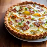 Delicious Potato, Bacon and Green Onion Quiche Recipe to Savor