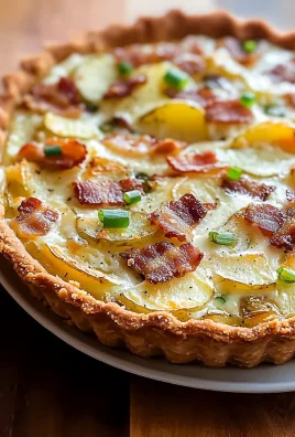 Delicious Potato, Bacon and Green Onion Quiche Recipe to Savor