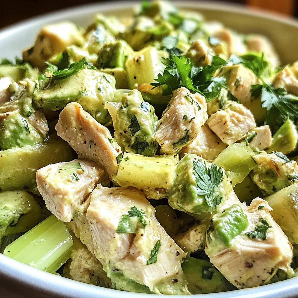 Easy Avocado Chicken Salad