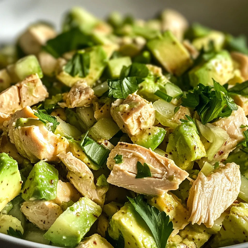 Easy Avocado Chicken Salad