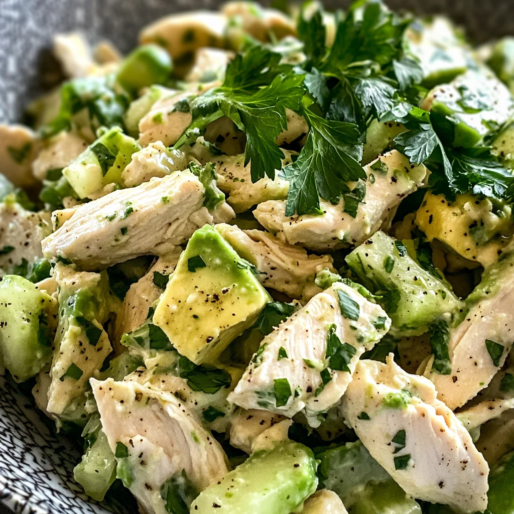 Easy Avocado Chicken Salad