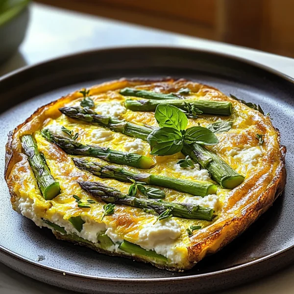 Frittata with Asparagus, Leek & Ricotta