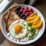 Healthy High Protein Breakfast Plate
