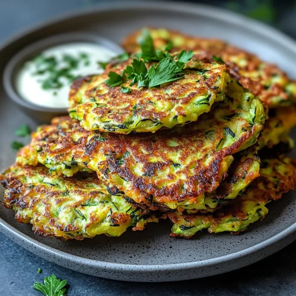 Healthy Zucchini Fritters Side Dish