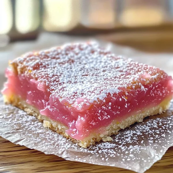 Hibiscus Lemon Bars