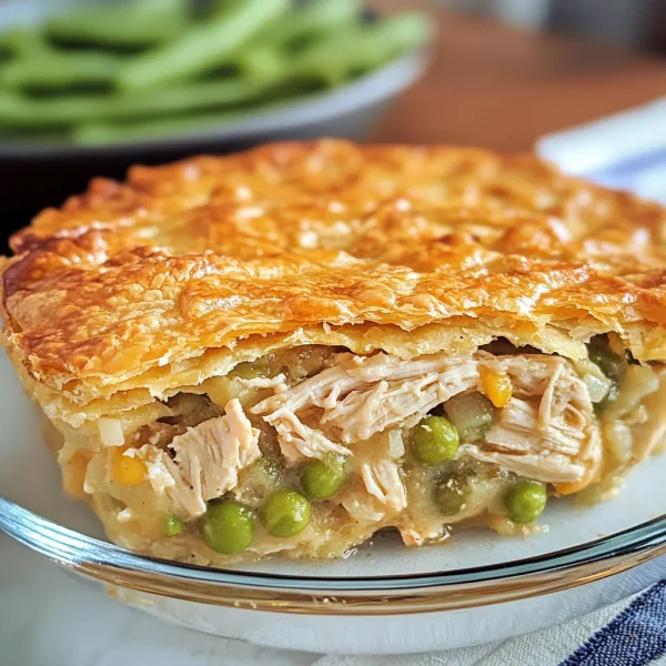 KETO CHICKEN POT PIE WITH CHEDDAR GARLIC CRUST