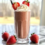 Keto Chocolate Strawberry Protein Smoothie