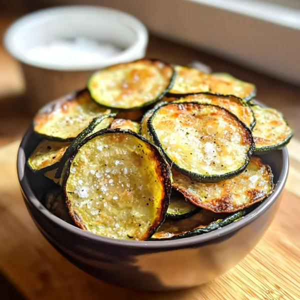 Keto Salt and Vinegar Zucchini Chips