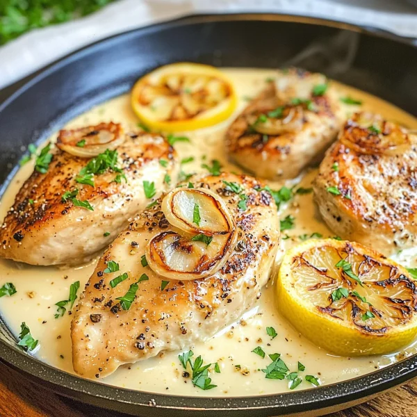 LOW CARB CREAMY LEMON CHICKEN