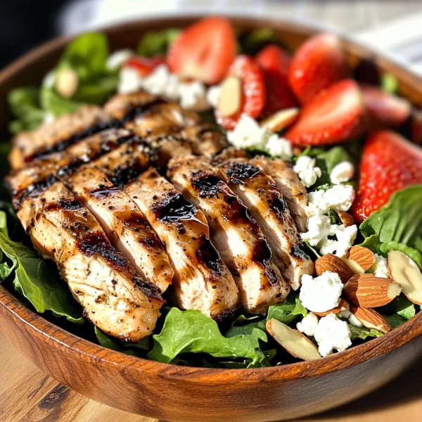 Low-Carb Balsamic Strawberry Chicken Salad