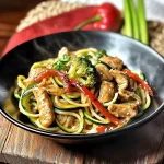 Low-Carb Chicken Zoodle Lo Mein