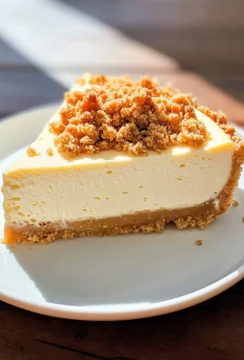 Low Carb Plain Cheesecake with Crumb Topping