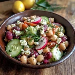 Mediterranean Bean Salad with Lemon Dill Dressing