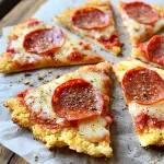 Mini Christmas Tree Pepperoni Keto Pizza
