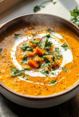 One Pot Creamy Carrot Lentil Soup