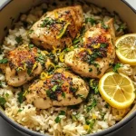 One Pot Lemon Herb Chicken and Rice