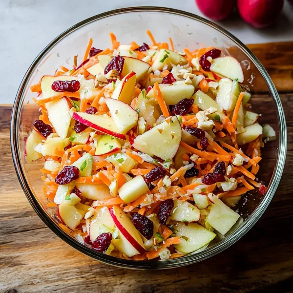 Refreshing Apple Cranberry Carrot Salad