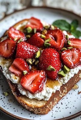 Roasted Strawberry Whipped Ricotta Toast