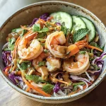 Spring Roll in a Bowl with Peanut Sauce (Easy Recipe)