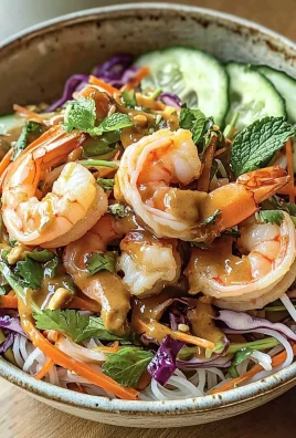 Spring Roll in a Bowl with Peanut Sauce (Easy Recipe)