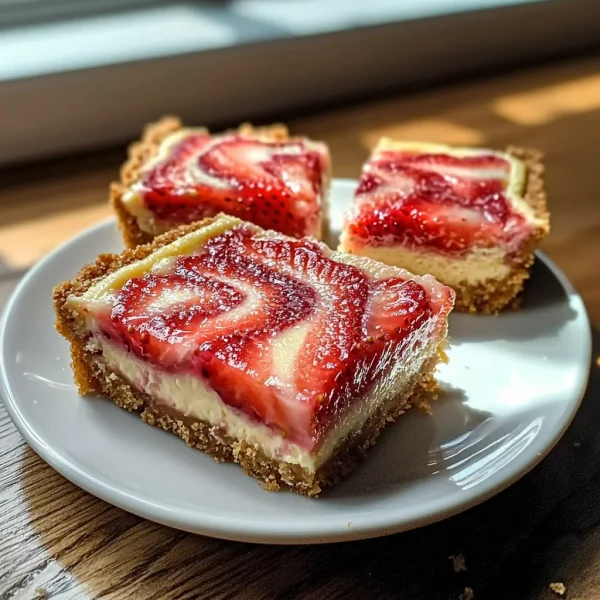 Strawberry Lemon Cheesecake Bars