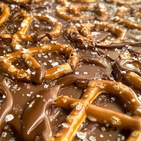 The Best Salted Caramel Pretzel Bark
