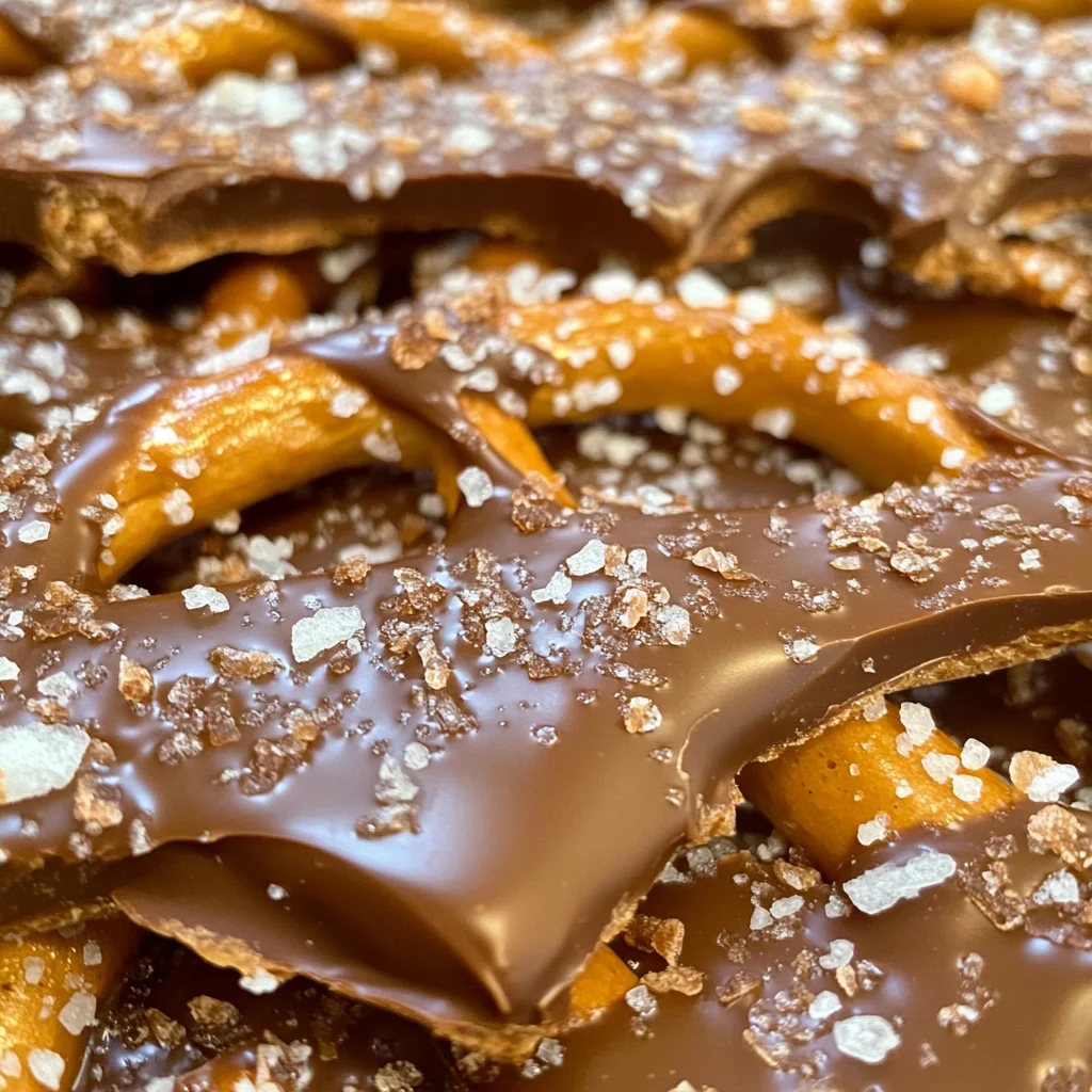 The Best Salted Caramel Pretzel Bark