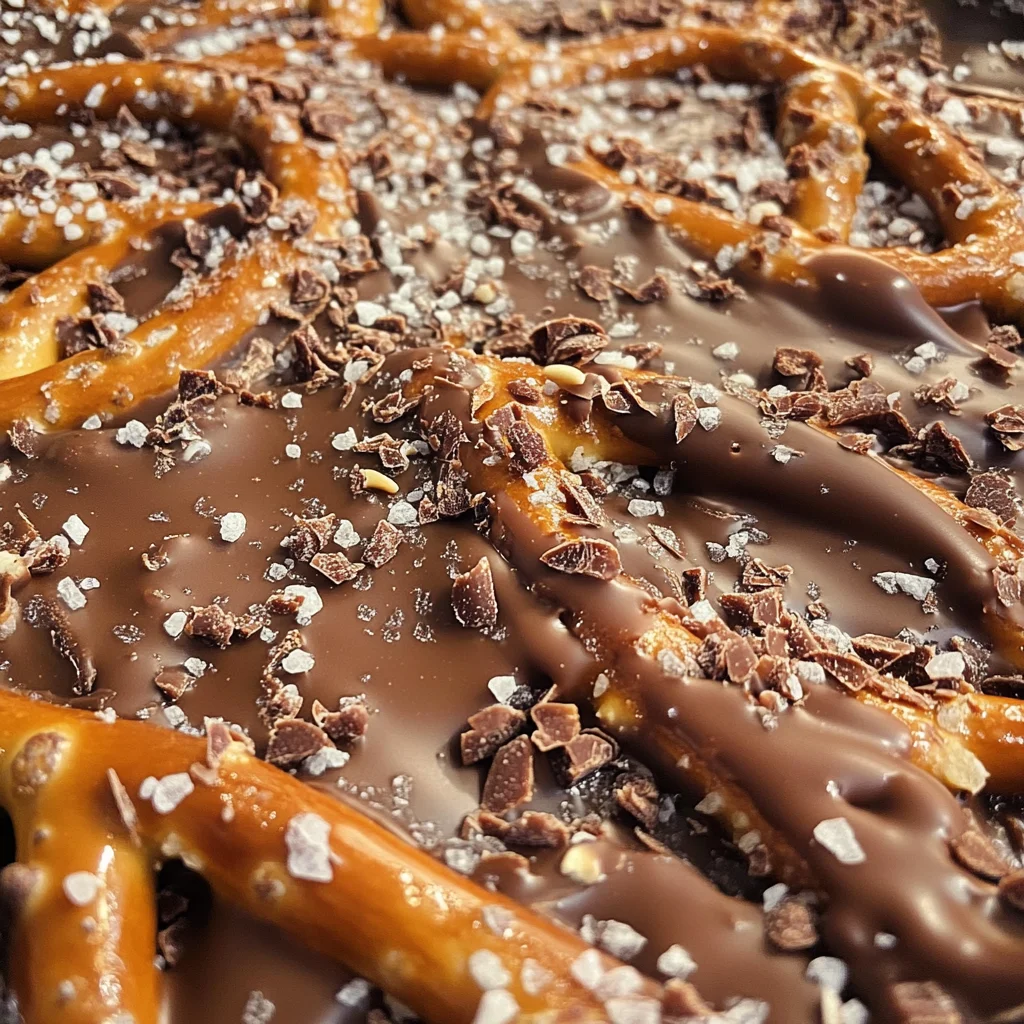 The Best Salted Caramel Pretzel Bark
