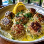 The Softest and Juiciest Greek Meatballs in Lemon Sauce
