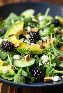Blackberry, Avocado, and Arugula Salad
