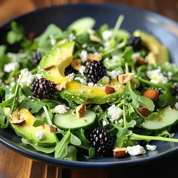 Blackberry, Avocado, and Arugula Salad