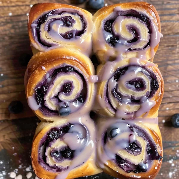 Blueberry Cheesecake Swirl Rolls