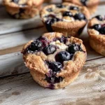 Blueberry Cream Cheese Protein Muffins