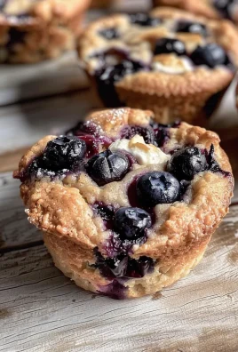Blueberry Cream Cheese Protein Muffins