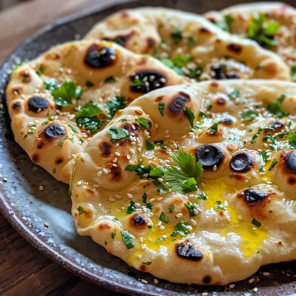 Cottage Cheese Garlic Naan (High Protein, No Yeast!)