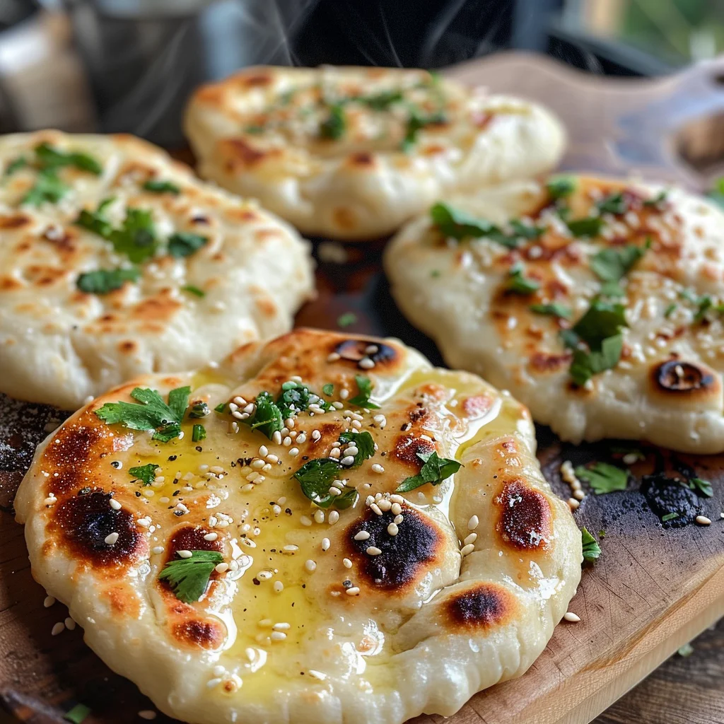 Cottage Cheese Garlic Naan (High Protein, No Yeast!) image 2