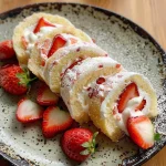 Creative & Cute Strawberry Shortcake Sushi Roll Dessert Recipe