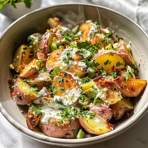 Crispy Smashed Potato Salad