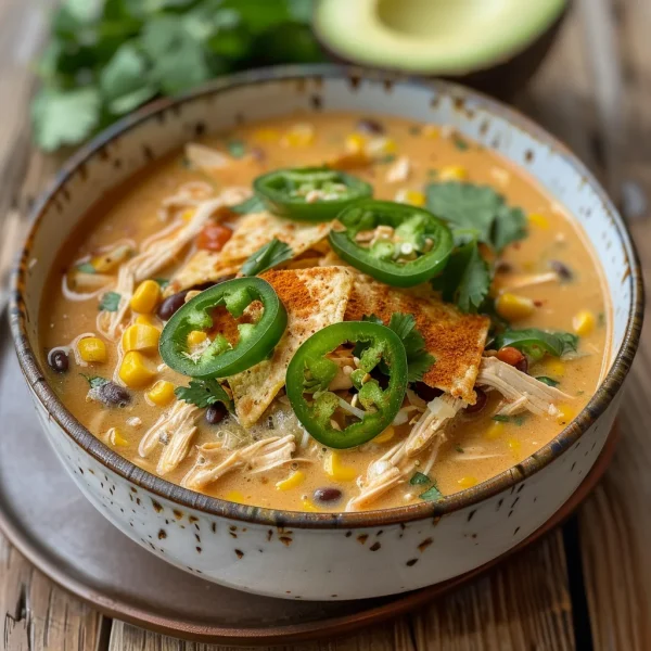 Crockpot Mexican Street Corn & Chicken Chowder